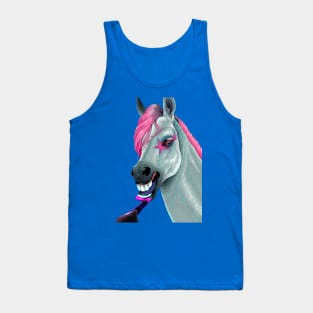 horse applying lipstick Tank Top